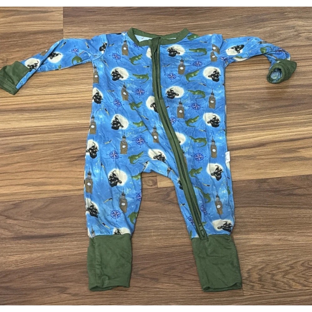 Bamboo Baby Boys 3-6 Fairytale Peter Footed Sleeper Pajamas London Hook